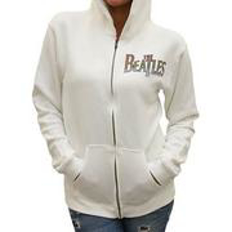 Picture of Beatles Hoodie: The Beatles Women's Hoodie White