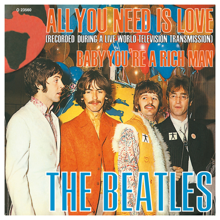 Picture of Beatles Art: "One" 27 Number 1 World Singles Cover Art .