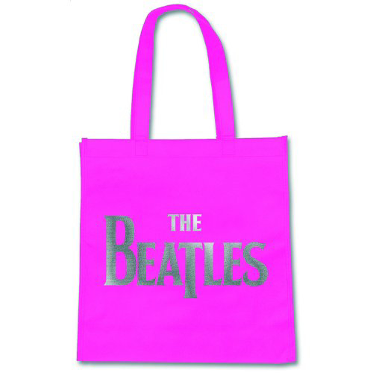 Picture of Beatles Tote: Eco-Shopper: Fuscia Drop T Logo