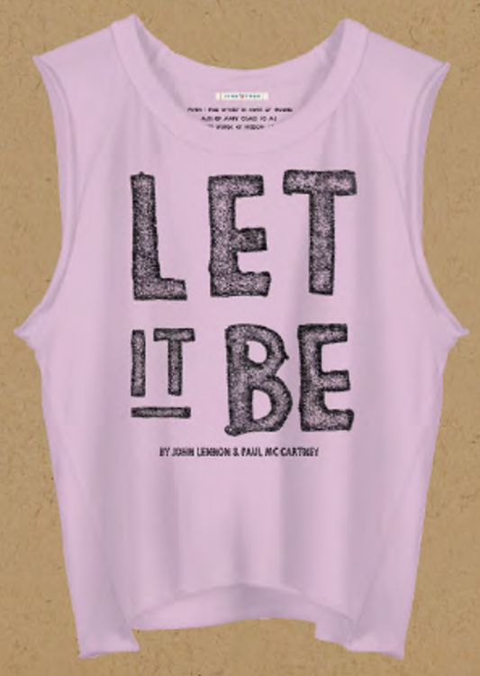 Picture of Beatles Female T-Shirt: Lyric Collection "Let It Be"