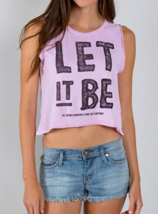 Picture of Beatles Female T-Shirt: Lyric Collection "Let It Be"