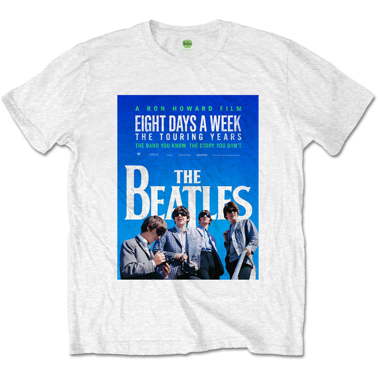 Picture of Beatles Adult T-Shirt: Eight Days a Week Movie Poster - White