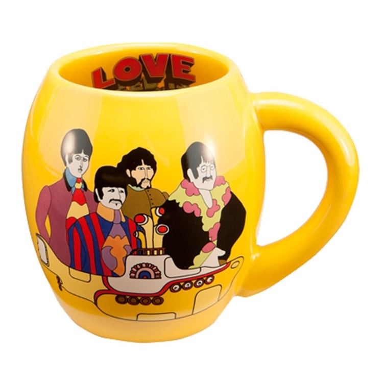 Picture of Beatles Mug: "Yellow Submarine" 18 oz. Ceramic Oval Mug