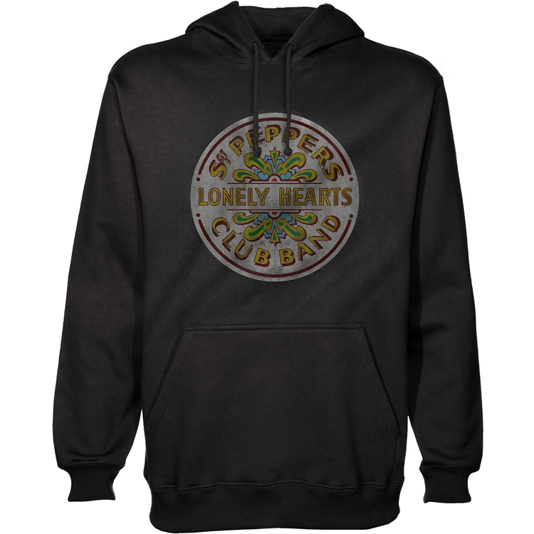 Picture of Beatles Hoodie: Sgt.Pepper Seal Black Pullover