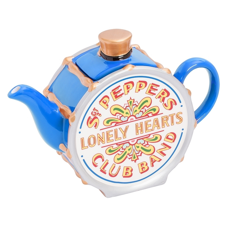 Picture of Beatles Tea Pot: The Beatles Sgt Pepper's Tea Pot "Limited Edition" Blue