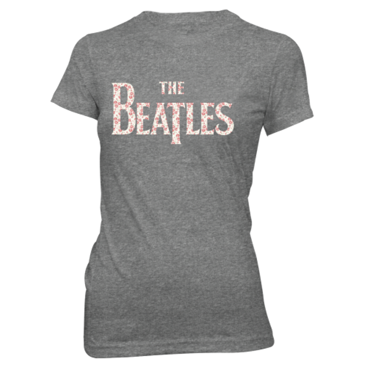 Picture of Beatles Jr's T-Shirt: Flowers inside Drop T Logo