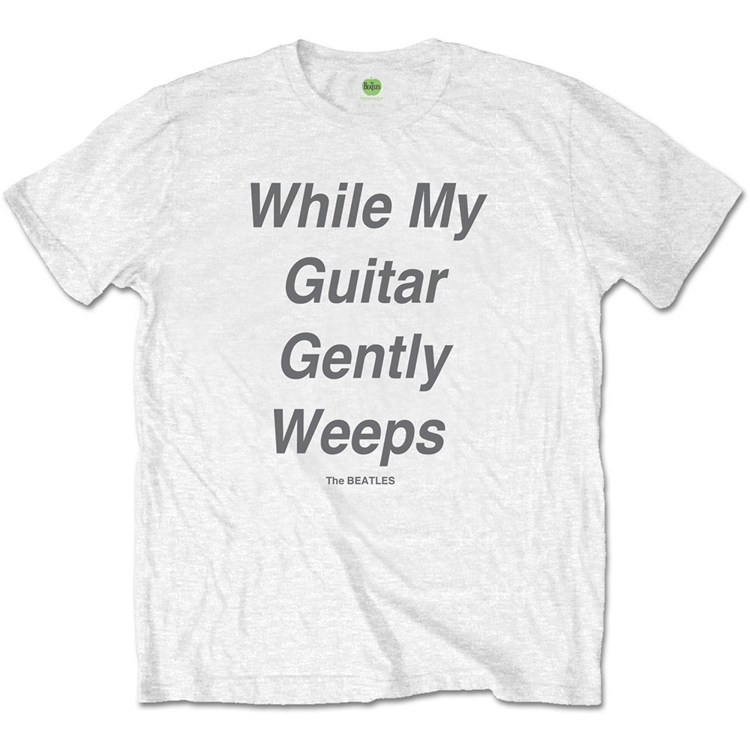 Picture of Beatles Adult T-Shirt: Beatles Song Lyric Edition "While My Guitar Gently Weeps"