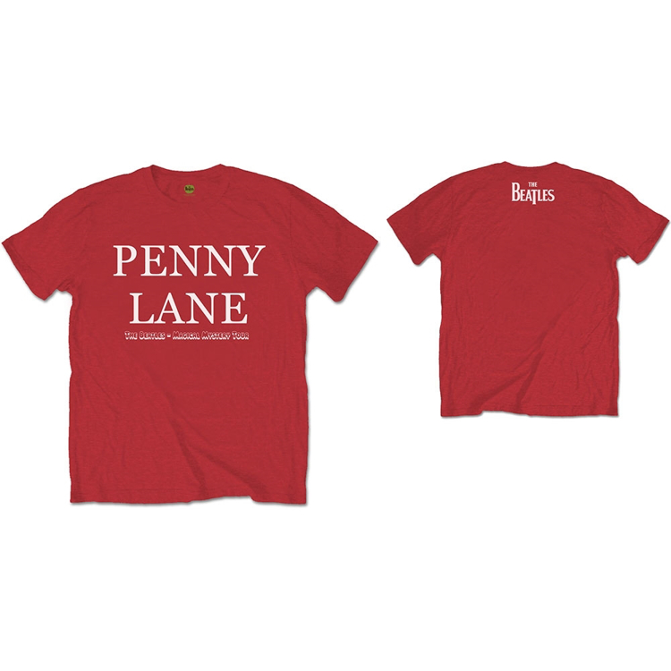 Picture of Beatles Adult T-Shirt: Beatles Song Lyric Edition "Penny Lane"