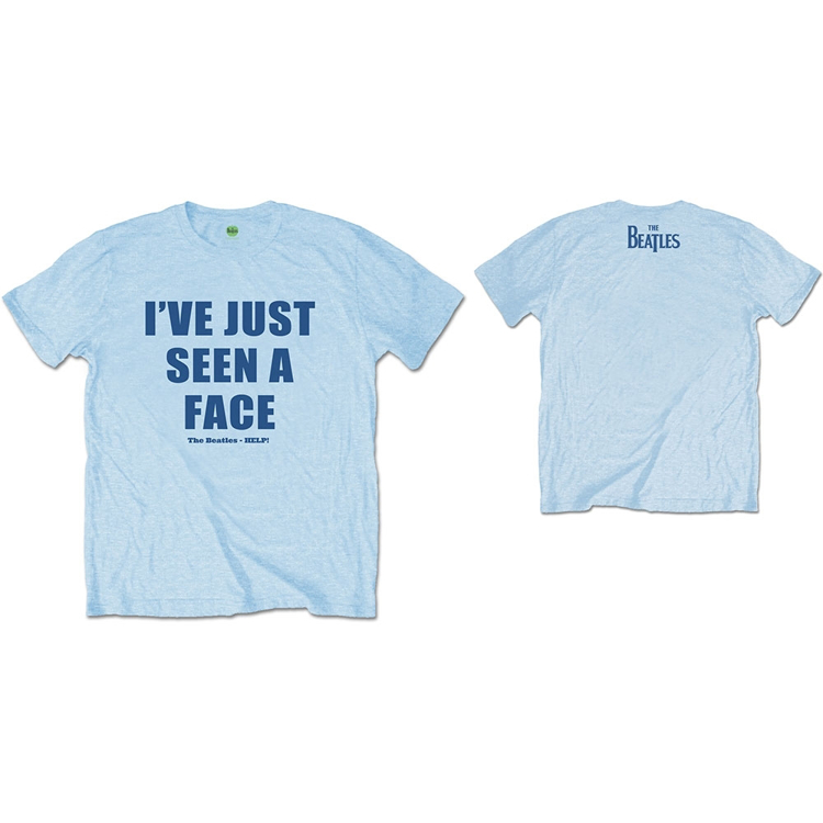 Picture of Beatles Adult T-Shirt: Beatles Song Lyric Edition "I've Just Seen A Face"