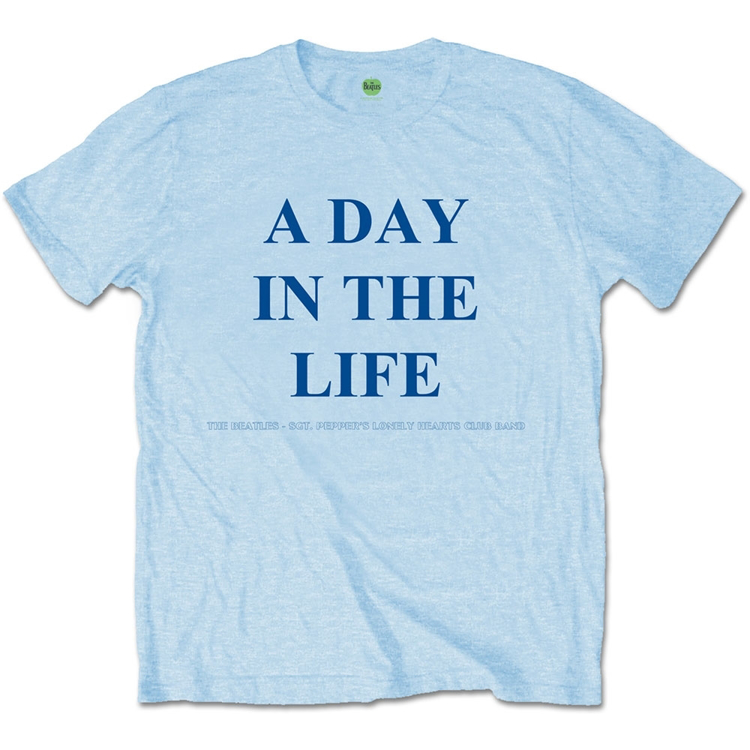 Picture of Beatles Adult T-Shirt: Beatles Song Lyric Edition "A Day in the Life"