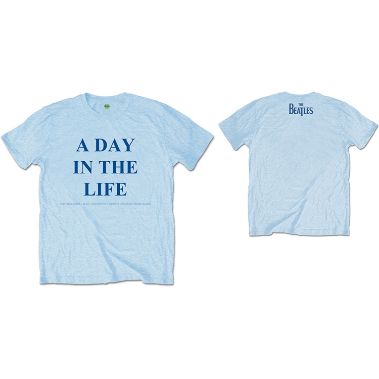 Picture of Beatles Adult T-Shirt: Beatles Song Lyric Edition "A Day in the Life"