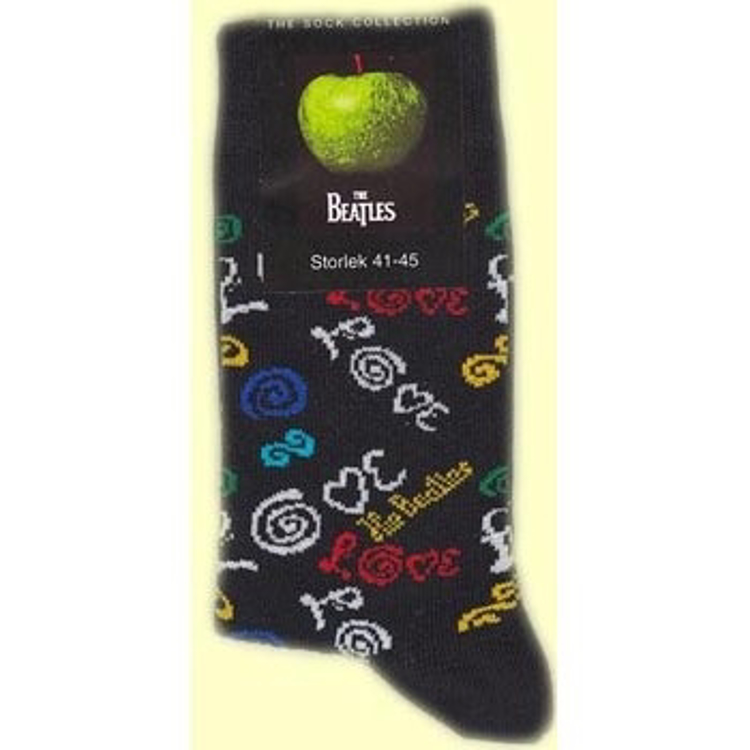 Picture of Beatles Socks: Men's Love (Dark Blue)