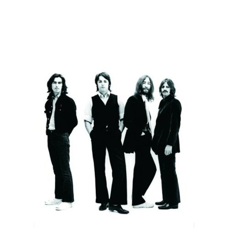 Picture of Beatles Postcard Card: The Beatles "White Background Portrait" (Giant)