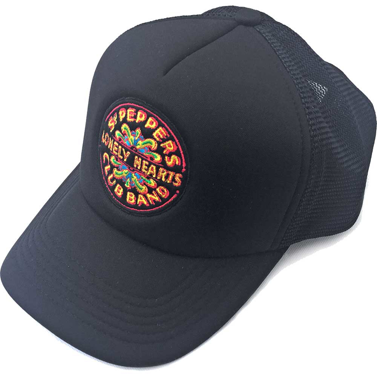 Picture of Beatles Cap: The Beatles Sgt. Pepper's Drum Black Mesh