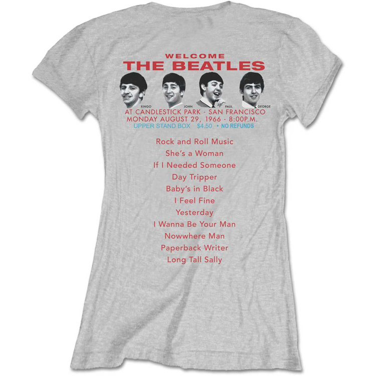 Picture of Beatles Jr's T-Shirt: Candlestick Park 1966 Set List