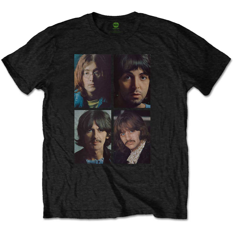 Picture of Beatles Adult T-Shirt: White Album Photo Faces