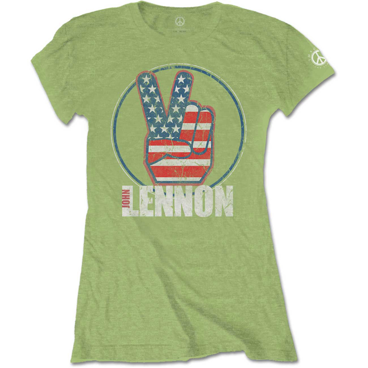 Picture of Beatles Jr's T-Shirt: John Lennon Peace US Flag