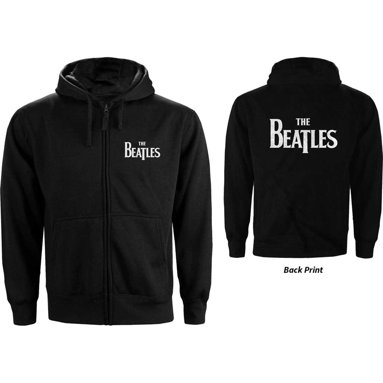 Picture of Beatles Hoodie: Unisex Zipped Drop T Logo