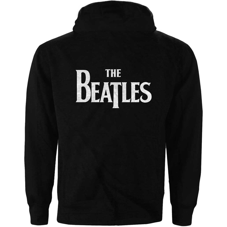 Picture of Beatles Hoodie: Unisex Zipped Drop T Logo