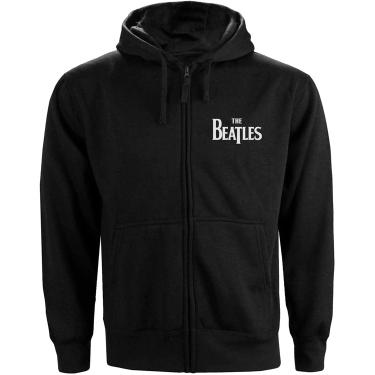 Picture of Beatles Hoodie: Unisex Zipped Drop T Logo