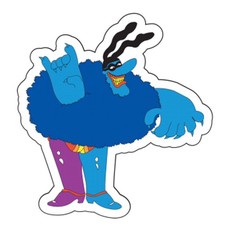 Picture of Beatles Sticker:  Chief Blue Meanie Sticker