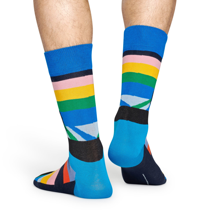 Picture of Beatles Socks: Happy Socks Men's Blue "Abbey Road" Socks