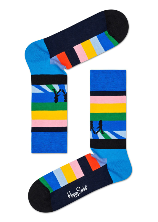 Picture of Beatles Socks: Happy Socks Men's Blue "Abbey Road" Socks