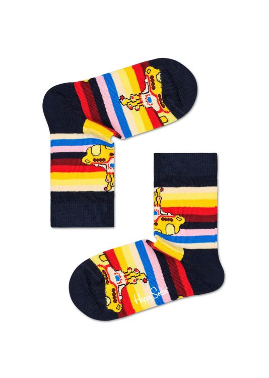 Picture of Beatles Socks: Happy Socks Kid's Yellow Submarine Stripe Socks