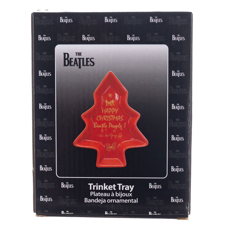 Picture of Beatles Trinket Tray: Happy Christmas Beatle People Ceramic Trinket Tray