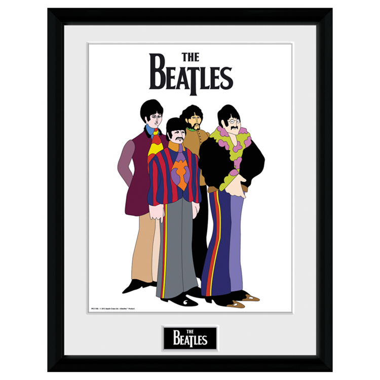 Picture of Beatles ART: Beatles Framed Poster - Yellow Submarine Band (12 x 16 Print)