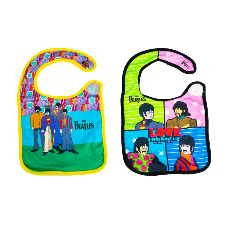 Picture of Beatles Baby: Yellow Sub Cartoon Baby Bibs