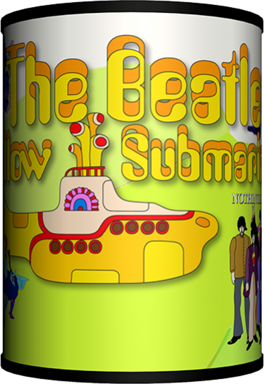 Picture of Beatles Lamp Shades: Beatles Yellow Submarine Logo