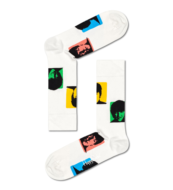 Picture of Beatles Socks: Happy Socks Unisex EP SIZE BOXSET 4 pairs of Beatles Happy Socks