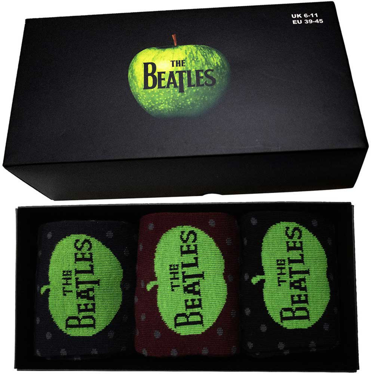 Picture of Beatles Socks: Ladies Ankle Socks Set Apple & Spots